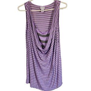 Motherhood Maternity Striped Tank Sz L